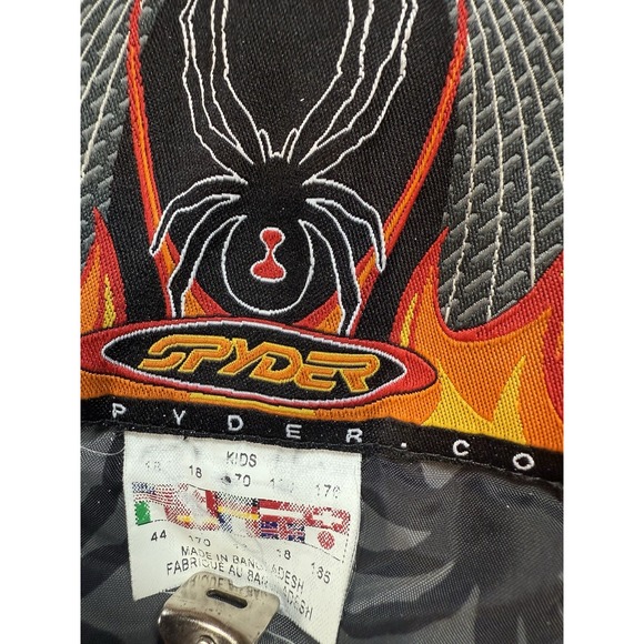 Kids Spyder Red & Black Ski/Snowboard Jacket size 18 no hood - Picture 6 of 8